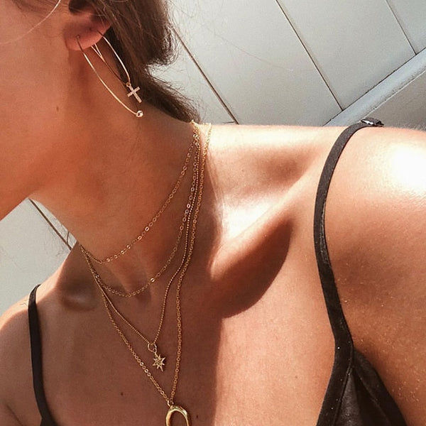 Sequins Necklace For Women Multiple Styles - Mazzolah