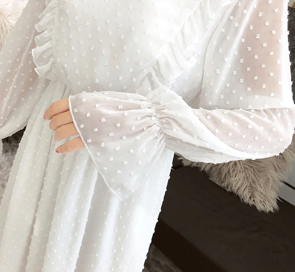 Women Chiffon Dress - Mazzolah